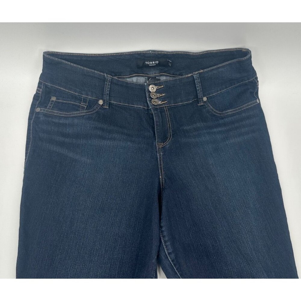 Torrid Denim Womens Button-Fly Skinny Jeans Size 16R Cotton & Rayon Blend - Picture 8 of 11